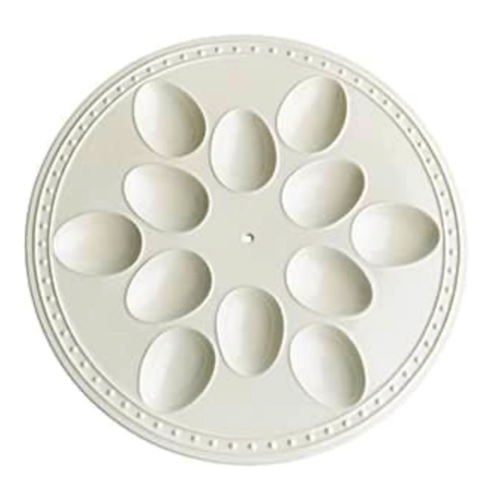 Nora Fleming Retired Round Egg Platter Tray New in Box Deviled Egg Easter